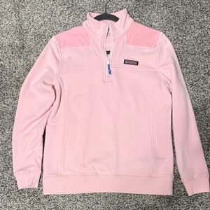 Vineyard Vines Light Pink Fleece Pullover